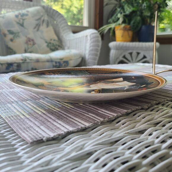 Vintage Norman Rockwell "Dreaming in the Attic" Collector Plate - Knowles China - Picture 7 of 10